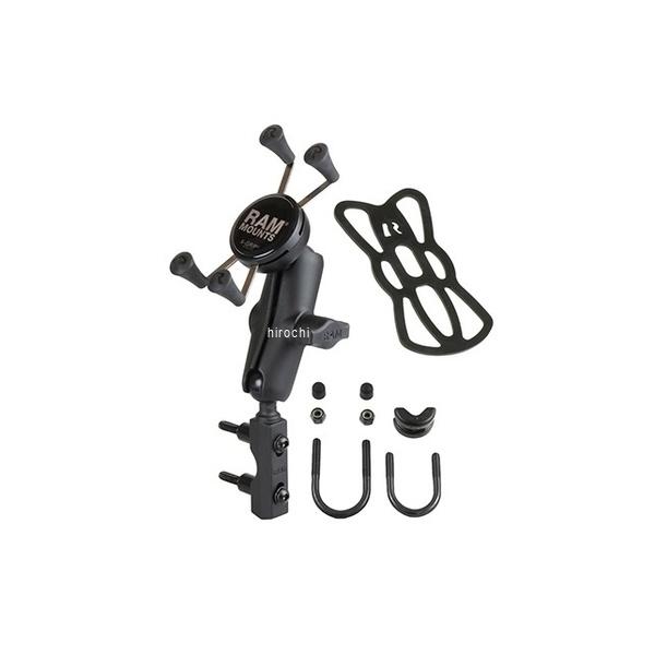 RAM-B-174-UN7U ラムマウント RAM MOUNT Xグリップ&ブレーキ/クラッチランプ スマートフォン用 テザー付 黒
