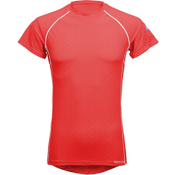 25153400 フリーズテック FREEZE TECH 冷感シャツ 半袖クルーネック パフォーマンスライン 赤 Mサイズ