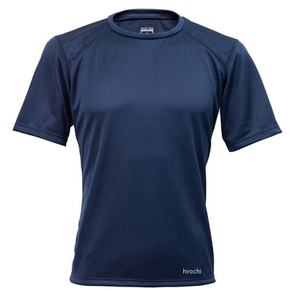 25170074 フリーズテック FREEZE TECH 冷感シャツ 半袖クルーネック レギュラーフィット パフォーマンスライン ネイビー 2XLサイズ