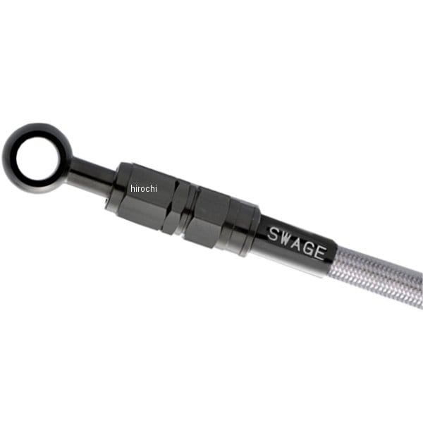 BTH1450 スウェッジライン SWAGE-LINE ブレーキ/クラッチ ホースキット ハーレー汎用 11φ 1450mm 黒 クリア