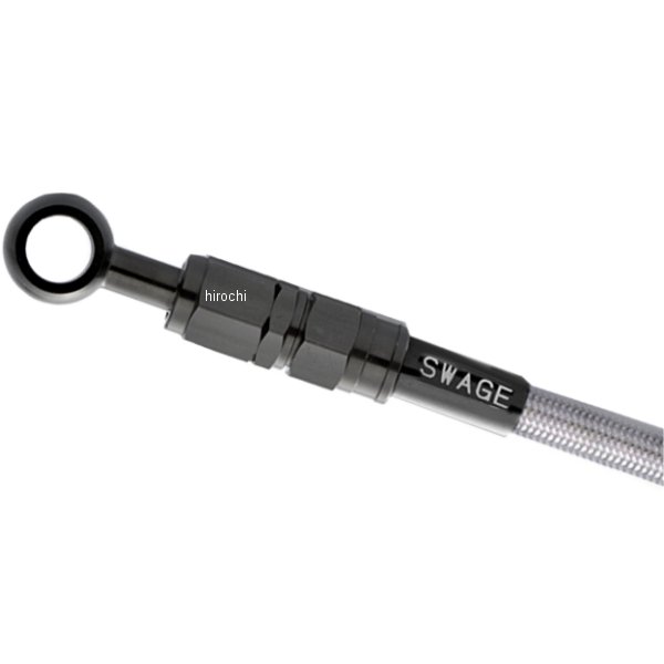BTH700 スウェッジライン SWAGE-LINE ブレーキ/クラッチ ホースキット ハーレー汎用 11φ 700mm 黒 クリア