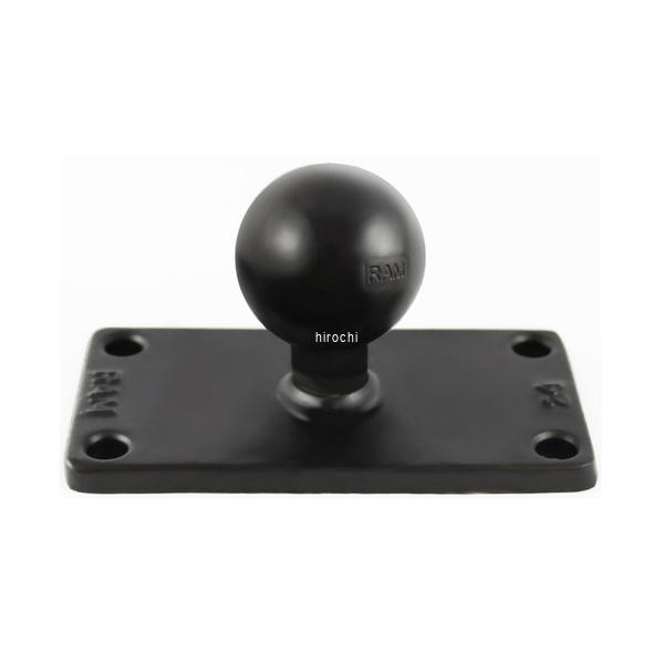 RAM-202U-24 ラムマウント RAM Mounts レクタングラーベース 4穴 P1.5x3.5インチ 1.5インチボール
