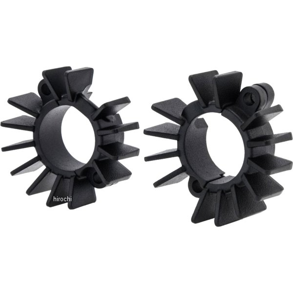 MMU504 モートーンカスタムズ エキゾーストクランプ フィン 16年-25年 トライアンフ StreetTwin 黒