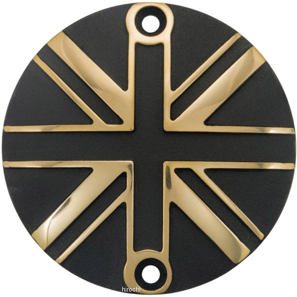 MMU549 モートーンカスタムズ クラッチバッジ ユニオンジャック 16年-25年 トライアンフ StreetTwin ブラス/黒