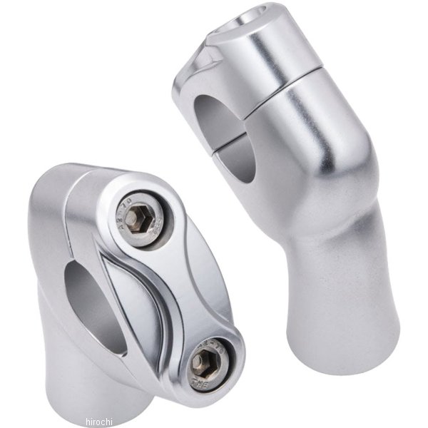 MTE088+MTE070 モートーンカスタムズ ハンドルライザー 25.4mm 02年-25年 トライアンフ Bonneville T100/T120 シルバー