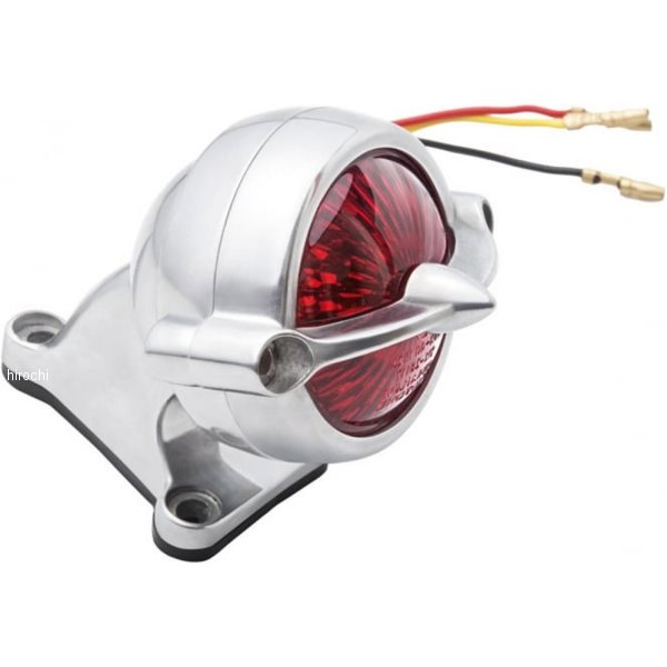 MEL009+MEL013 モートーンカスタムズ LEDテールライト BEL AIR ポリッシュ フェンダーマウント付き