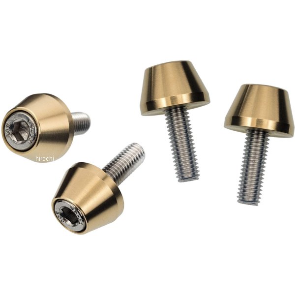 OTS008 モートーンカスタムズ リアショック ドレスアップボルト 16年-25年 トライアンフ StreetTwin ブラス 4個入り
