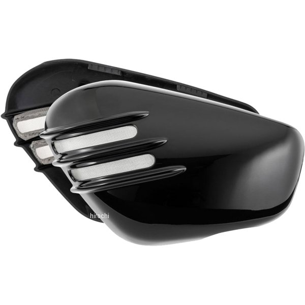 MTE163 モートーンカスタムズ サイドカバー VENTURA リブ 17年-25年 トライアンフ Bonneville Bobber グロス黒