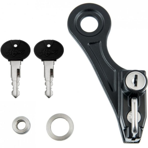 MMU072 モートーンカスタムズ ヘルメットロック 左右共通 16年-25年 トライアンフ StreetTwin 黒