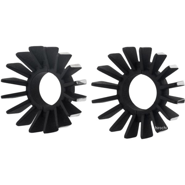 MEX004 モートーンカスタムズ エキゾーストクランプ キャブ車用 フィン 02年-07年 Bonneville T100 空冷 黒/ポリッシュ