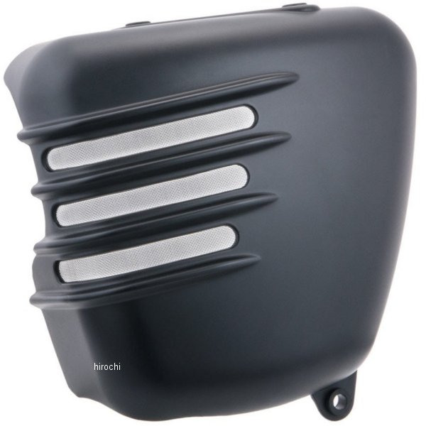 MTE133 モートーンカスタムズ サイドカバー リブ 左側のみ 06年-15年 トライアンフ 空冷 スクランブラー マット黒