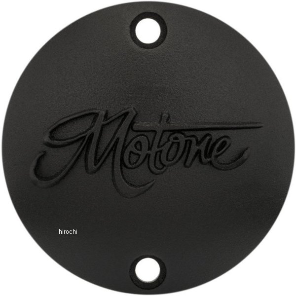 MMU096 モートーンカスタムズ ジェネレーターバッジ Motoneロゴ 16年-25年 トライアンフ T100/T120 黒