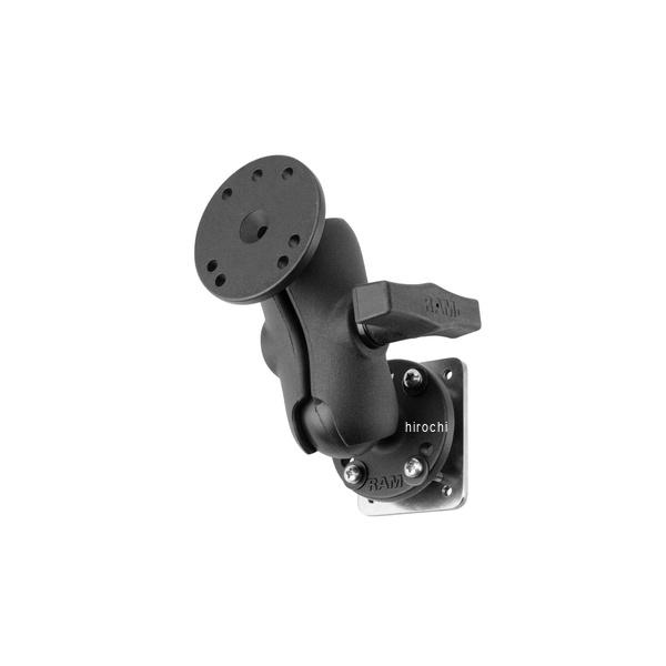 RAM-101-B-225B2U ラムマウント RAM Mounts AMPSラウンドベース＆バックプレートセット ショートアーム 1.5インチボール