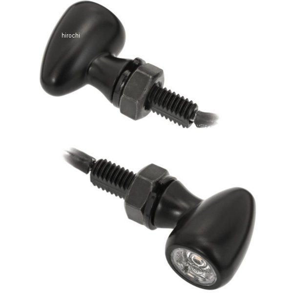 MFX004 モートーンカスタムズ テールランプ一体型LEDウインカー PICO MULTI アルミ 2個 M8 汎用 黒