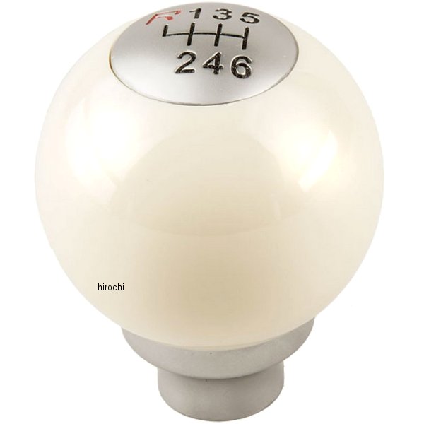 NCD-301574 アイエルモータースポーツ I.L.Motorsport シフトノブ ボールタイプ 6速 NC/NDロードスター 白/シルバー