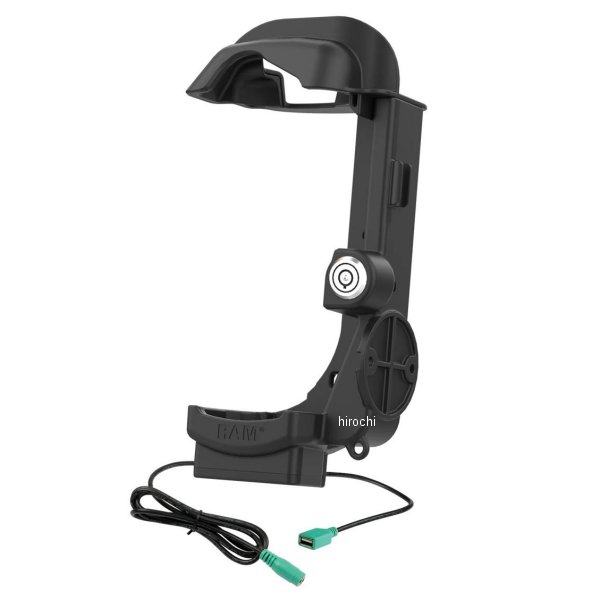 RAM-HOL-ZE32PDHLU ラムマウント Zebra MC9300シリーズ専用ホルダー キーロック付 パワージャック/ヒートピン/シングルポート ボール無