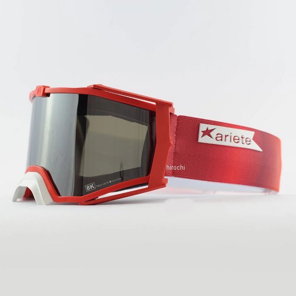 14960-T014 アリート ariete 8K TOP ゴーグル フレーム：レッド/レンズ：スモーク/ストラップ：レッド