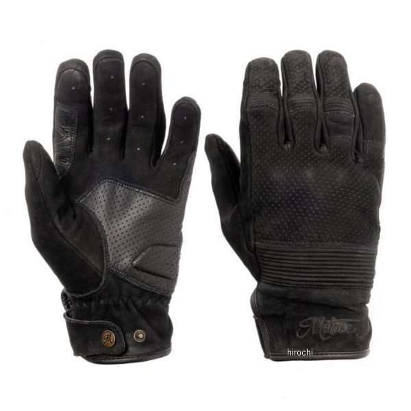 MC-01-BK-L モートーン MOTONE レザーグローブ WRAITH ヌバック牛皮 ブラック L