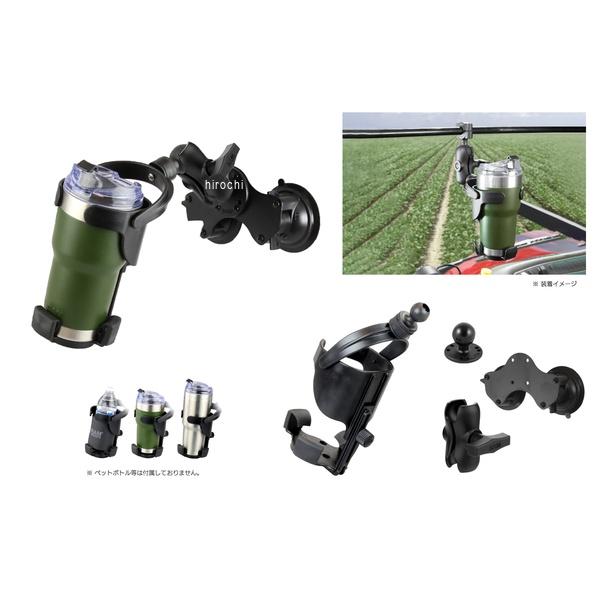 RAM-PL18 ラムマウント RAM MOUNT ドリンクホルダー XL ＆ダブルサクションベース ショートアーム 吸盤径83.8mm