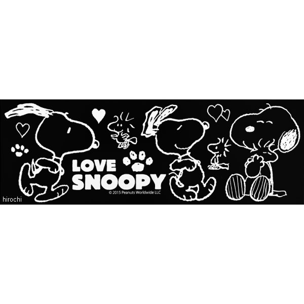 01359SNS30 アークス AXS スヌーピーステッカー LOVELY SNOOPY 白文字