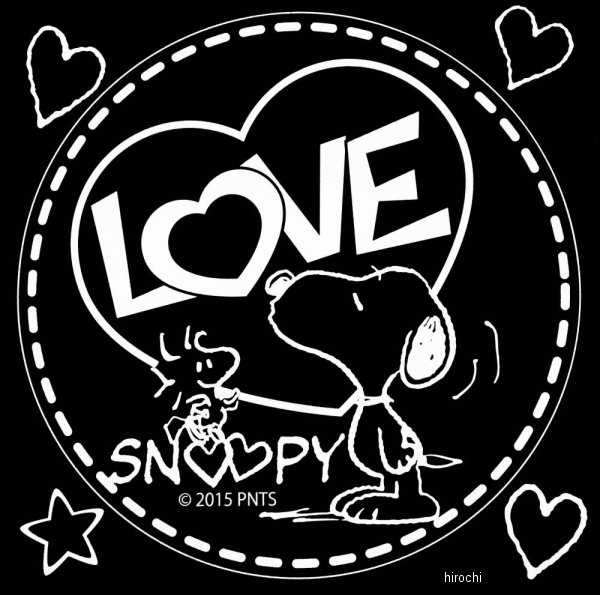 01359SNS37 アークス AXS スヌーピーステッカー SNS-37 LOVE SNOOPY 白文字