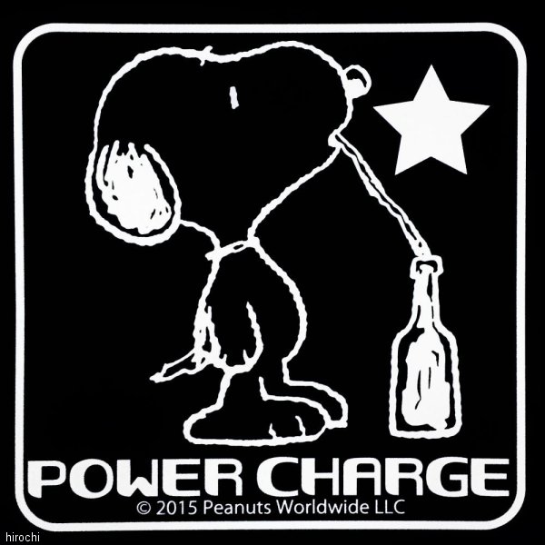 01359SNS41 アークス AXS スヌーピーステッカー SNS-41 POWER CHARGE 白文字