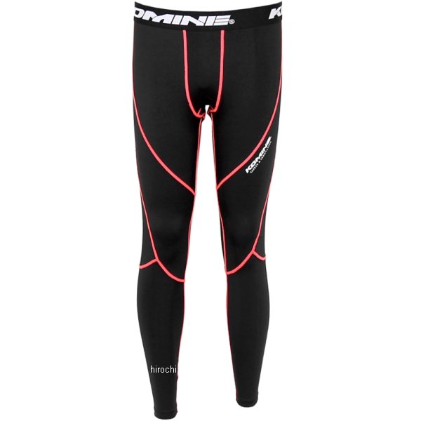 PKL-123 コミネ KOMINE クールコンプレッションアンダーパンツ 黒/オレンジ Mサイズ
