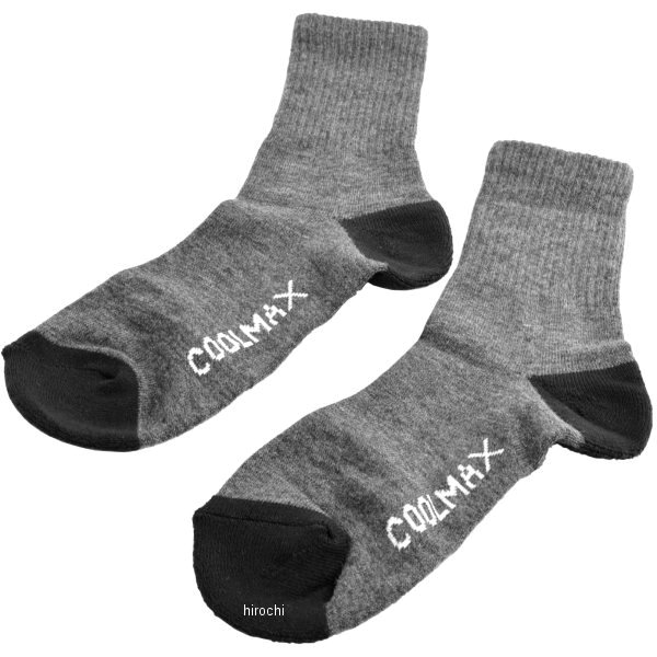 AK-323 コミネ KOMINE クールマックス サマー ソックス ダークグレー Lサイズ