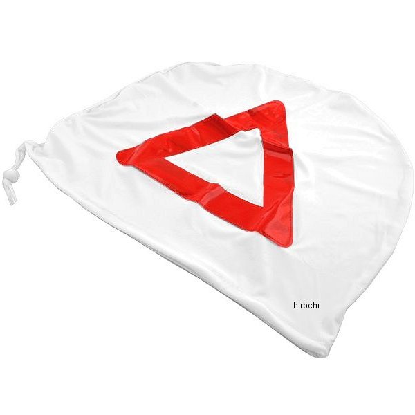 AK-326 コミネ KOMINE ヘルメット バッグ 三角表示付き 白 フリーサイズ