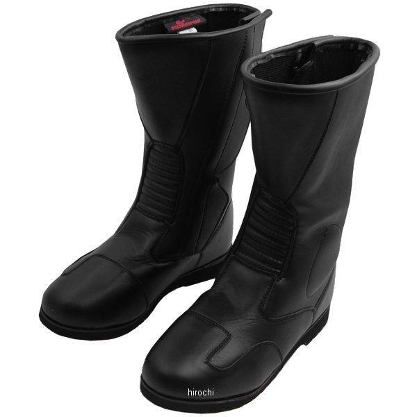 K520 コミネ KOMINE サイドジッパーワイドブーツ 黒 24.0cm