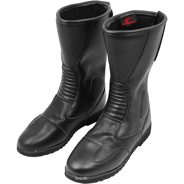 K202 コミネ KOMINE バックジッパーワイドブーツ 黒 27.0cm