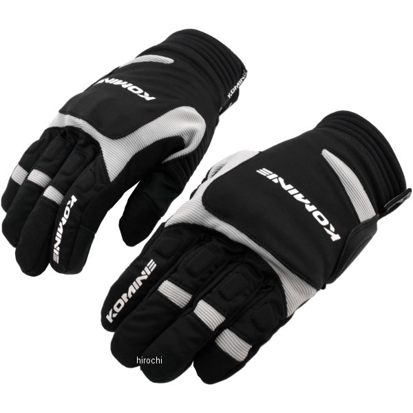 GK-801 コミネ KOMINE 秋冬モデル ウインターグローブ カルタゴ 黒/シルバー XSサイズ