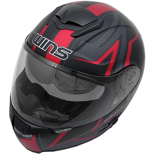ウインズ WINS フルフェイスヘルメット FF-COMFORT GTZ マットブラック/赤 Mサイズ(57-58cm)