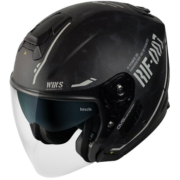 ウインズ WINS ジェットヘルメット G-FORCE SS JET STEALTH type C 黒/白 XLサイズ