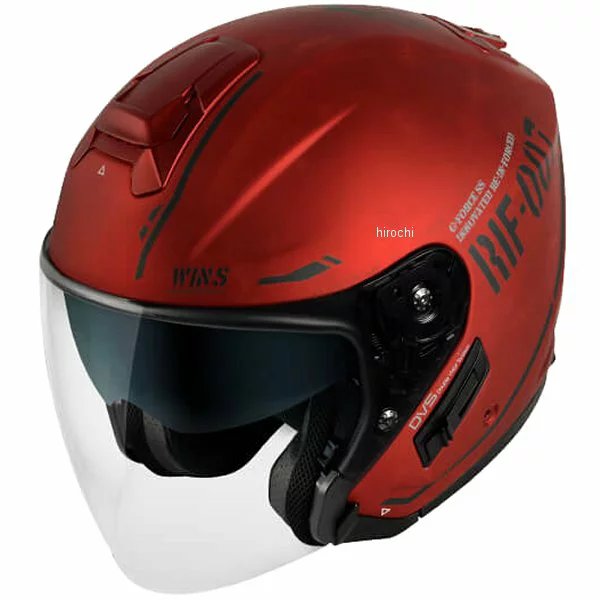 ウインズ WINS ジェットヘルメット G-FORCE SS JET STEALTH type C アイアンレッド/黒 Lサイズ