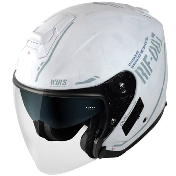 ウインズ WINS ジェットヘルメット G-FORCE SS JET STEALTH type C イビサホワイト XXSサイズ