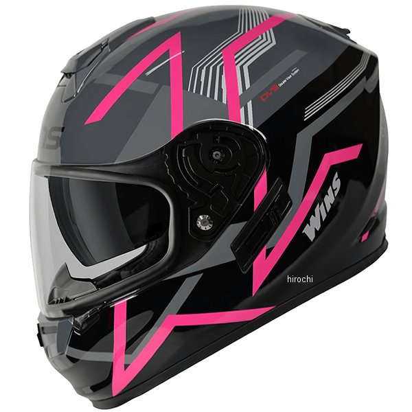 ウインズ WINS フルフェイスヘルメット G-FORCE SS Z-LINE G15 黒/ピンク XLサイズ