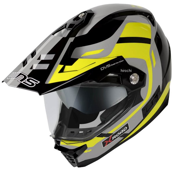 ウインズ WINS オフロードヘルメット X-ROAD 3 FREE RIDE G44 イエローグレー Lサイズ