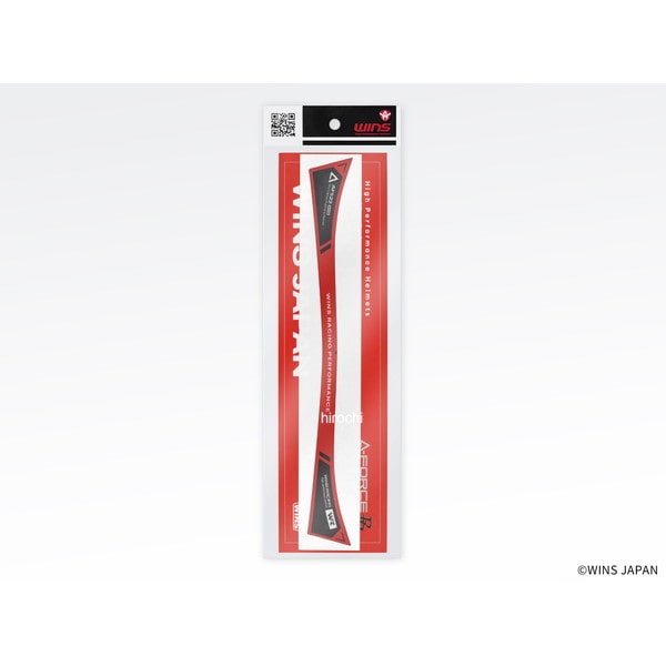 4560385773785 ウインズ WINS サンシェードステッカー 赤x黒