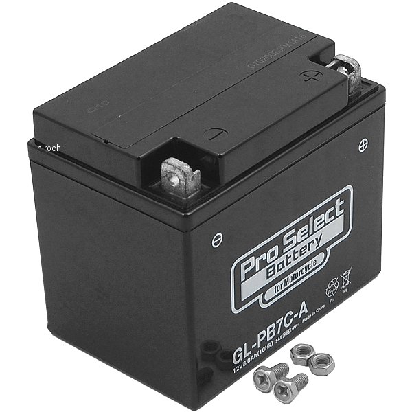 PSB124 プロセレクト PROSELECT バイク用 バッテリー ジェルタイプ GL-PB7C-A YB7C-A互換 (液入り充電済み)