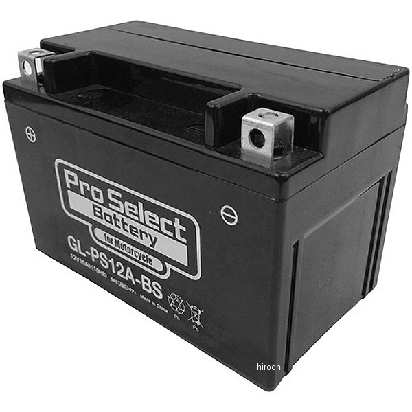 PSB173 プロセレクト PROSELECT バイク用 バッテリー ジェルタイプ GL-PS12A-BS YT12A-BS互換 (液入り充電済み)