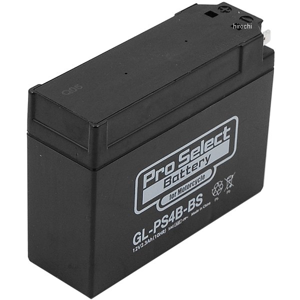 PSB103 プロセレクト PROSELECT バイク用 バッテリー ジェルタイプ GL-PS4B-BS YT4B-BS、GT4B-5互換 (液入充電済)