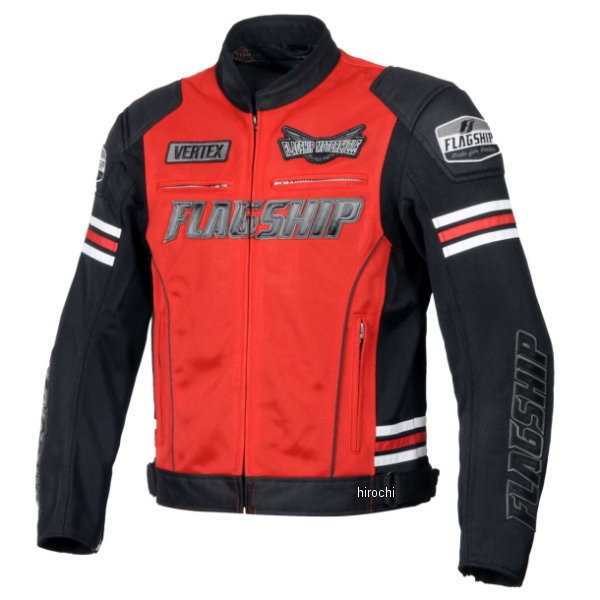 FJ-S214 フラッグシップ FLAGSHIP 春夏モデル イクシードメッシュジャケット 赤 Lサイズ