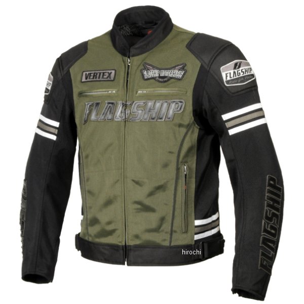 FJ-S214 フラッグシップ FLAGSHIP 春夏モデル イクシードメッシュジャケット ダークグリーン LWサイズ