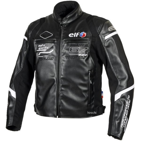 EJ-W120 エルフ elf 秋冬モデル エヴォルツィオーネPUレザージャケット 黒 4Lサイズ