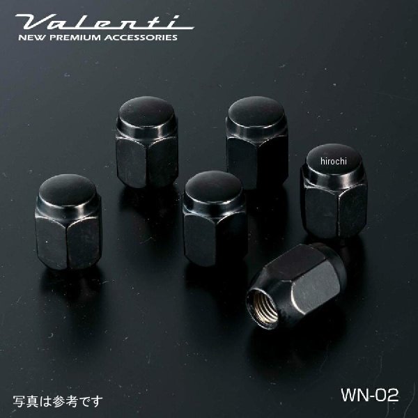 WN-02 ヴァレンティ VALENTI HIACE用ホイールナット ブラックメッキ 6個入