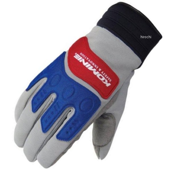 GK-785 コミネ KOMINE インストラクターウインターグローブ グレー/レッド 2XLサイズ