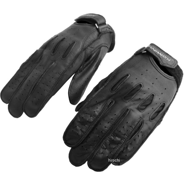 GK-161 コミネ KOMINE ヴィンテージ ショートレザーグローブ 黒 2XLサイズ