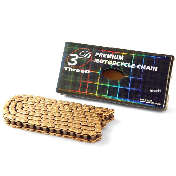 4571291801660 EKチェーン 江沼チェーン ThreeD 520Z 106L カシメジョイント ゴールド