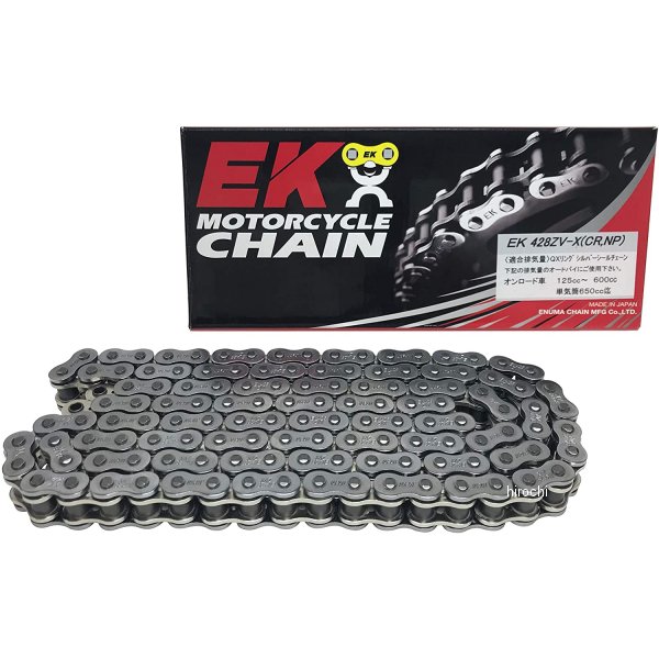 4571291804708 EKチェーン 江沼チェーン 428ZVX シリーズ 144L カシメジョイント シルバー